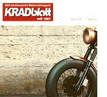 Kradblatt - Screenshot der Webseite