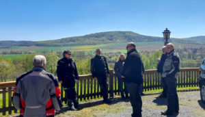 Blick von der "Waldquelle" aufs Weserbergland