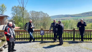Blick von der "Waldquelle" aufs Weserbergland