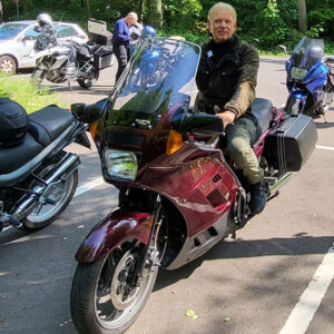 Chris mit seiner Kawasaki 1000 GTR