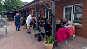Der Stammtisch nach der Jahrestour in den Westerewald 2023 war gut besucht.