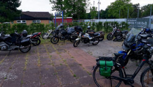 Zahlreiche Meer Biker kamen mit Motorrädern zum Stammtisch