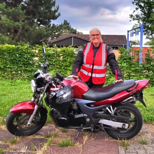 Imke mit Ihrer Kawasaki
