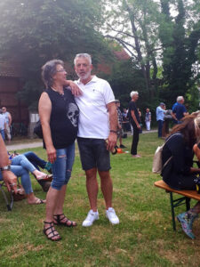 Angie und Bernd im Gespräch