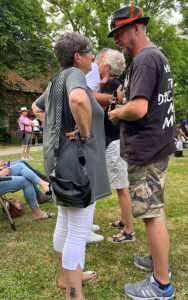 Brigitte und Rolf im Gespräch