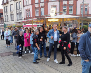 Die Meerbiker haben gute Laune. Die Meerbiker haben gute Laune.