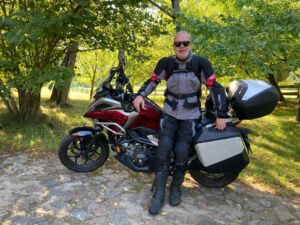 Jens mit seiner Honda