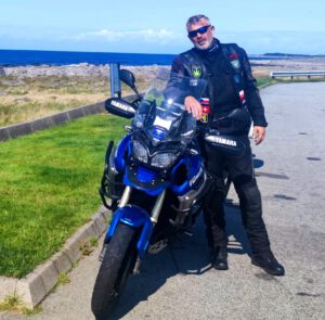 Bernd mit seiner Yamaha