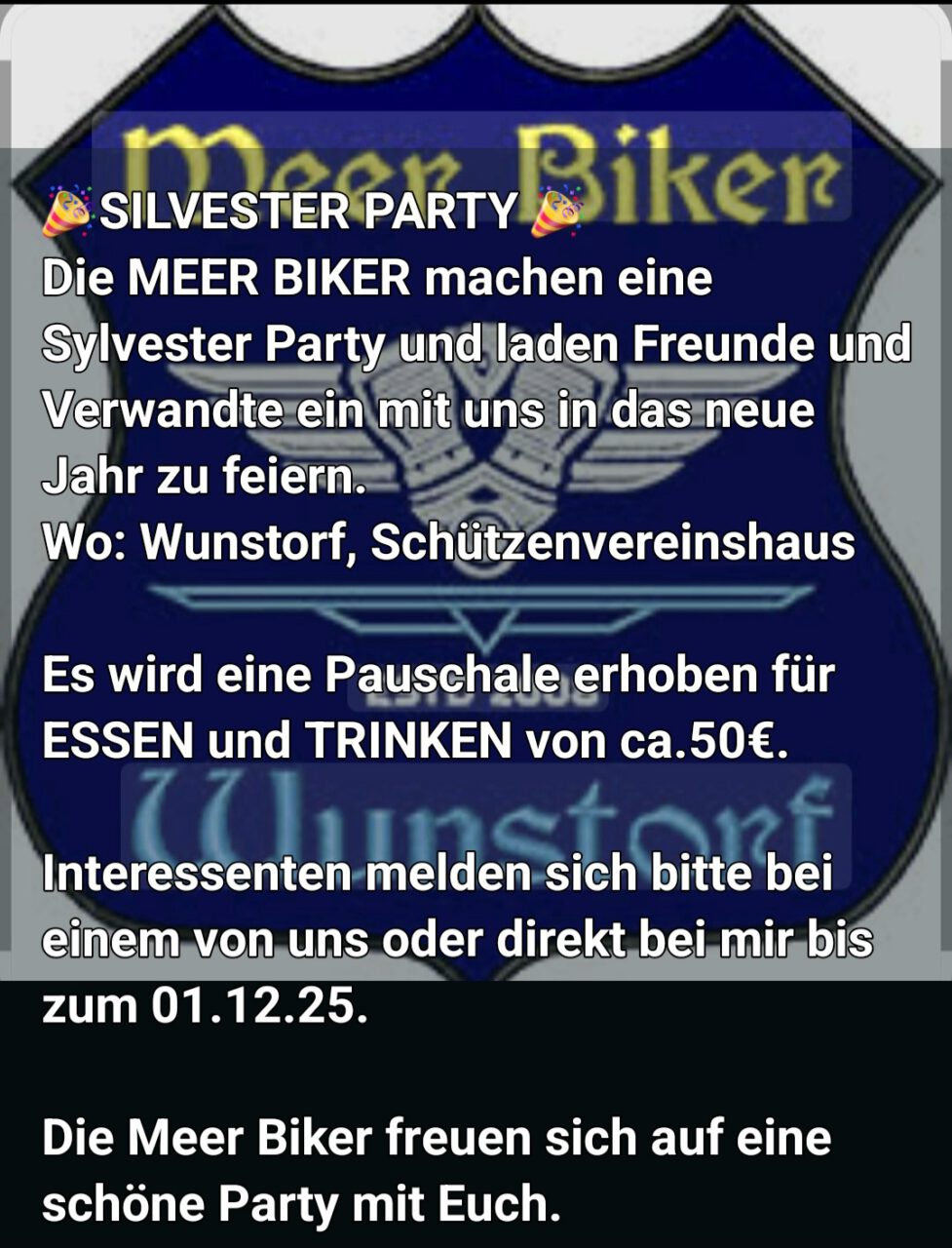 Silvesterparty Meerbiker